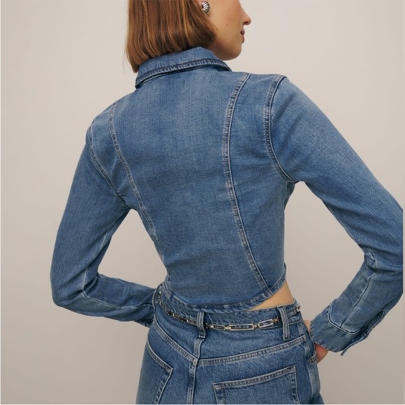 reformation Isa Denim Shirt - Picture 4 of 10